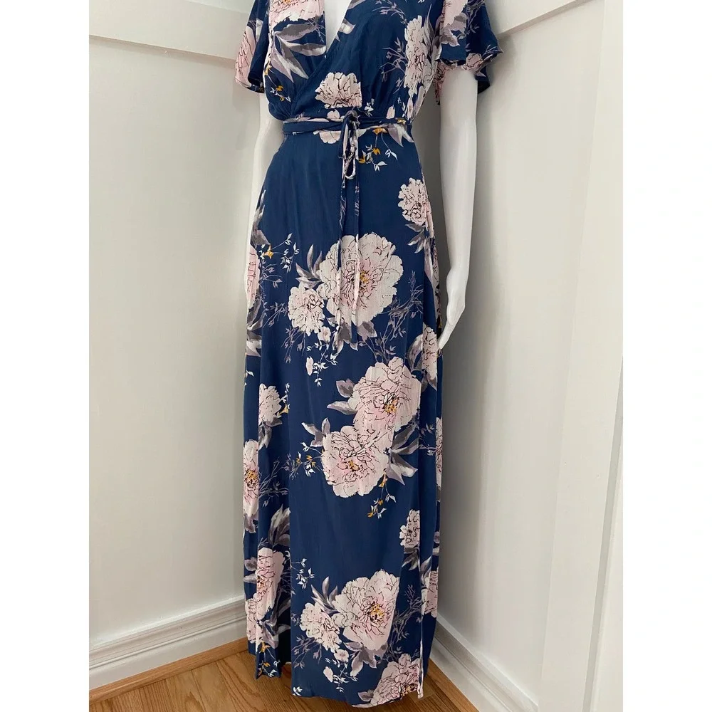 Closette Chic Wildflower Maxi Dress beautiful size medium * wom15 - Picture 5 of 11